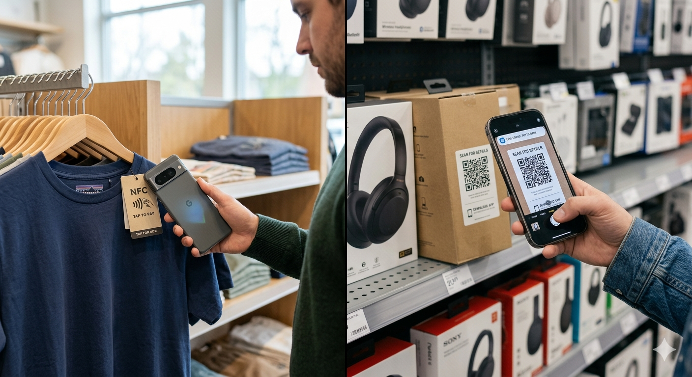 Featured image for NFC vs QR Codes for Products: When to Use Which